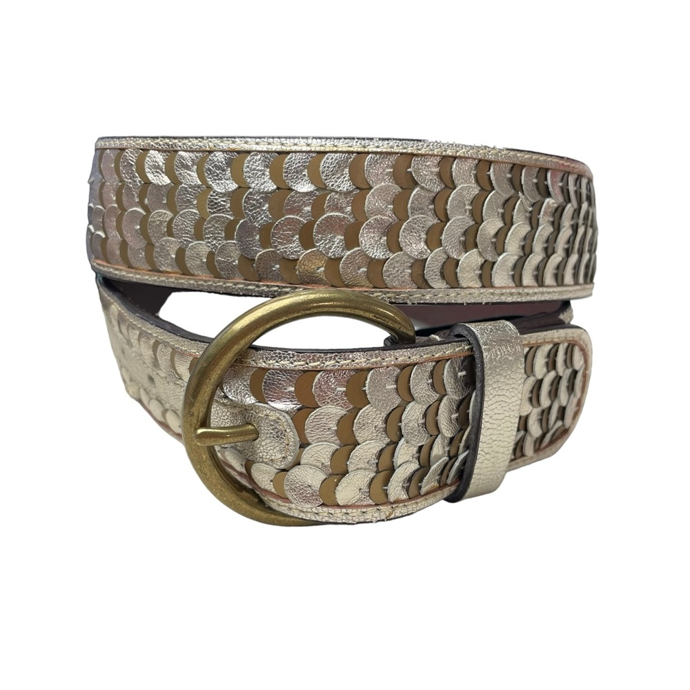 Anthropologie Gold and Brown Belt